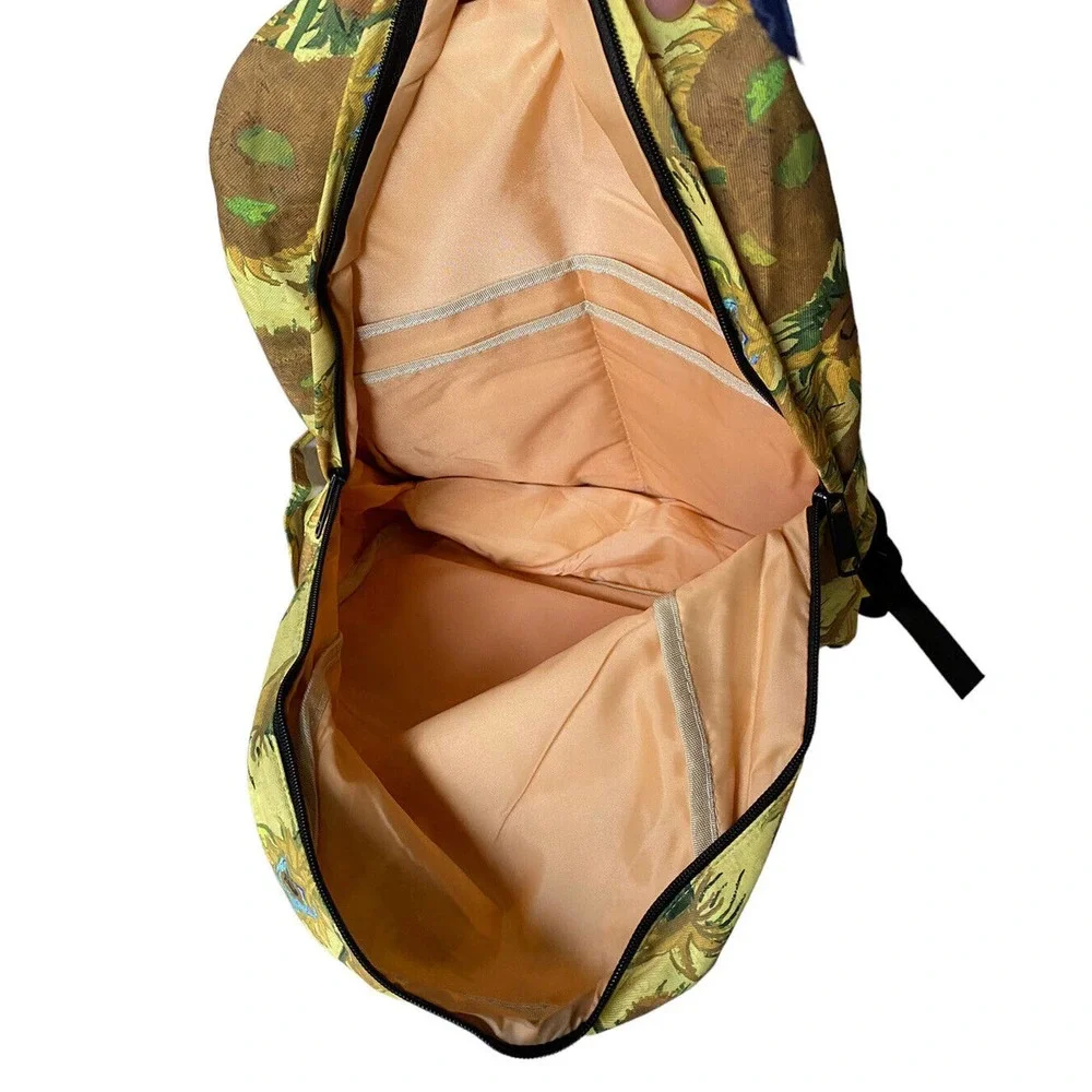 Van Gogh Backpack Sunflower Yellow Floral Bag Immersive Lighthouse Exclusive NEW